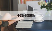 小额付费退款(小额退款要多长时间)